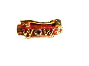 �y���������z�����Y�A�N�Z�T��?�@wow goldtone�^�C31816woodmen of the world wow goldtone tie clasp unbranded 31816