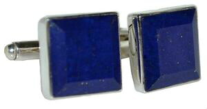 yzYANZT?@X^[O925GhJbgJtXNsterling 925 silver emerald cut lapis lazuli cufflinks, authentic gemstone gifts