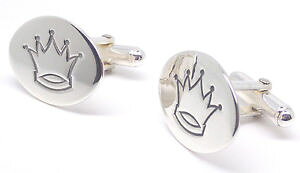 yzYANZT?@925X^[OJtXN{bNXgenuine solid 925 sterling silver crown oval cufflinks quality gift box