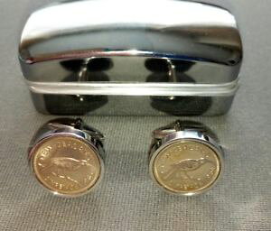 �y���������z�����Y�A�N�Z�T��?�@�j���[�W�[�����h�R�C���J�t�����N�X zealand sixpence coin cufflinks