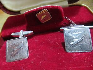 yzYANZT?@re[W\bhVo[T~GJtNX^Csvintage solid silver hsamuel hallmarked cufflinks amp;tie pin boxed 194546