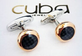 【送料無料】メンズアクセサリ—　シャツカフスリンクローズmens shirt cufflinks marriage ceremony steel rose gold carbon fiber