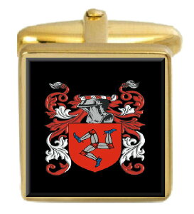 �y���������z�����Y�A�N�Z�T��?�@�C�M���X�J�t�X�{�^���{�b�N�X�R�[�ggisby england family crest surname coat of arms gold cufflinks engraved box