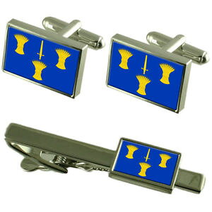 yzYANZT?@`FV[JtX{^^CNbv{bNXZbgcheshire county england flag cufflinks tie clip box gift set