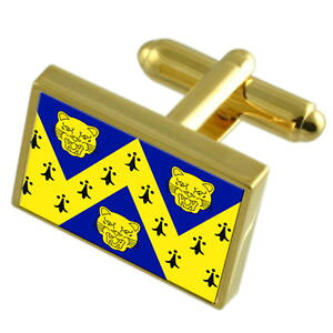yzYANZT?@VbvV[S[htOJtXNshropshire county england gold flag cufflinks engraved box