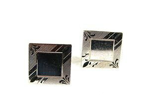 �y���������z�����Y�A�N�Z�T��?�@�r���e�[�W�X�^�[�����O�V���o�[�h���X�J�t�X�{�^���m�[�u�����hvintage sterling silver dress cufflinks unbranded 31816