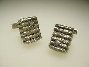 yzYANZT?@Be[WX^[OJtXNunusual vintage sterling silver figural bale wheat straw or cotton cuff links