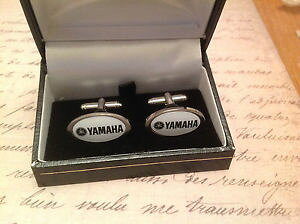 yzYANZT?@}n{bNXJtNXVo[yamaha cuff links silver in box collectible bnib