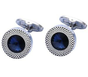 �y���������z�����Y�A�N�Z�T��?�@�N���X�^�������Y�J�t�X�{�^���J�t�����N�X silver plated crystal mens cufflinks top quality groom wedding cufflinks
