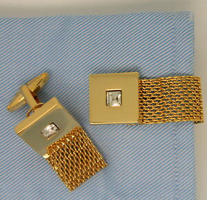 �y���������z�����Y�A�N�Z�T��?�@�S�[���h�`�F�[���J�t�����N�X���b�vgold wrap around chain cufflinks with stone