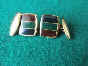 �y���������z�����Y�A�N�Z�T��?�@�G�i�����J�t�����N�Xblue green amp; red enamel cufflinks