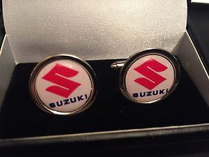 �y���������z�����Y�A�N�Z�T��?�@suzuki motorbike cuff linkscollectable bnib1suzuki motorbike cuff links silver collectable bnib 1