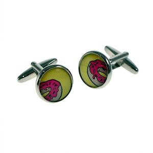 �y���������z�����Y�A�N�Z�T��?�@���o�C�o���h�[�i�c�J�t�X�����Nx2boc227retro doughnut design cufflinks x2boc227