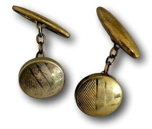 yzYANZT?@re[WA[fRCMXJtNXvintage goldtone art deco 1930s 1940s cufflinks made in england