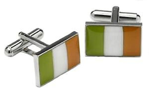 �y���������z�����Y�A�N�Z�T��?�@�{�b�N�X�A�C�������h�J�t�X�{�^��irish flag cufflinks in cufflink box