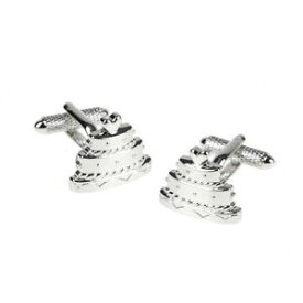 【送料無料】メンズアクセサリ—　シマメノウウェディングケーキカフスリンク ボックスロンドンwedding cake novelty cufflinks by onyx art london in gift box