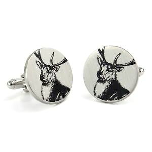 �y���������z�����Y�A�N�Z�T��?�@�v�����g�f�U�C���J�t�����N�Xstag print design cufflinks