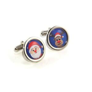 yzYANZT?@T^htEhNX}XJtNXsanta and rudolph round christmas cufflinks
