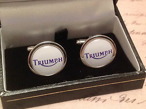 yzYANZT?@{bNXEhJtNXVo[triumph cuff links silver in box collectable bnib tr 5 6 7 round