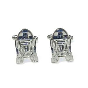 yzYANZT?@JtX{^WF_Cr2d2 star wars cufflinks present gift the force awakens jedi novelty uk