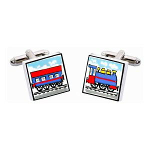 �y���������z�����Y�A�N�Z�T��?�@�J�t�X�{�^���X�y���T�[train cufflinks by sonia spencer, gift boxed hand painted, rrp 20