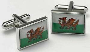 yzYANZT?@EF[Y{bNXhSEF[YJtNXJtX{^tOwelsh dragon cufflinks flag of wales cuff links in box