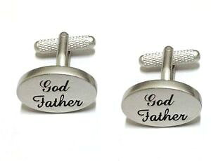 yzYANZT?@JtXNsilver finish god father cufflinks lovely gift idea in box