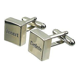 �y���������z�����Y�A�N�Z�T��?�@�R���s���[�^�L�[�{�[�h�J�t�X�{�^��insert and delete computer keyboard cufflinks great mens gift aps094