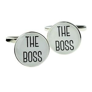 �y���������z�����Y�A�N�Z�T��?�@���E���h�{�b�N�X�{�X�J�t�����N�Xwhite round the boss cufflinks in a cufflink box x2boc336