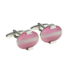 yzYANZT?@X^CbVsNVo[t@bVJtX{^×stylish pink and silver oval fashion cufflinks x2f053