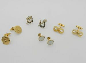 �y���������z�����Y�A�N�Z�T��?�@���b�g�����Y�J�t�X�{�^���S�[���h�g�[��small lot 4 mens cufflinks gold tone horseshoes
