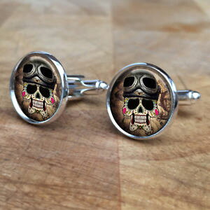 �y���������z�����Y�A�N�Z�T��?�@�J�t�X�{�^���J�t�����N�Xsteampunk sugar skulls 20mm cufflinks cuff links