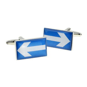 �y���������z�����Y�A�N�Z�T��?�@�{�b�N�X×�J�t�����N�Xone way road sign cufflinks in a cufflink box x2bocr005