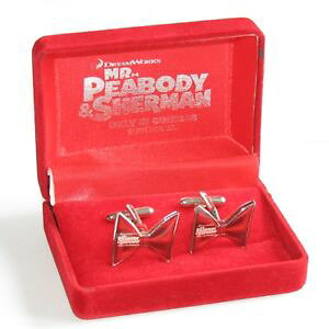 yzYANZT?@s[{fB{bNXV[}{E^CJtNXmr peabody amp; sherman bowtie shape cufflinks in red gift box