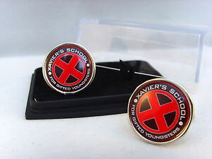 yzYANZT?@UrGYJtX{^JtNXx men xmen xaviers school red mens cufflinks cuff links gift