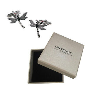 yzYANZT?@YVo[hSJtX{^tC{bNXIjLXA[gmens silver dragon fly cufflinks amp; gift box by onyx art