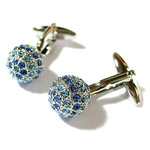 yzYANZT?@JtX{^JtX{^blue crystals ball cufflinks cuff links stone 004 gemelos 70 for 7 items
