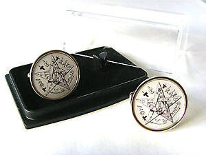 yzYANZT?@BXs`AY}WbN}WVYJtX{^eliphas levi pentagram spiritualism magic magician mens cufflinks gift