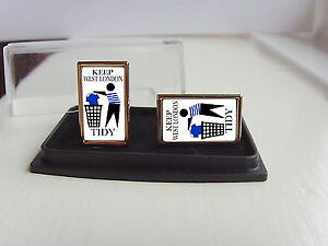 yzYANZT?@NC[Yp[NW[YGAobWYJtX{^qpr queens park rangers supporters keep your area tidy badge mens cufflinks gift