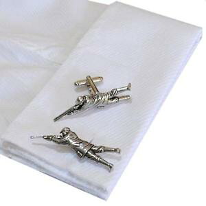 �y���������z�����Y�A�N�Z�T��?�@�V���o�[�s���[�^�[�C�M���X�J�t�����N�J�t�X�{�^���n���h���C�hsilver pewter huntsman shooting cufflinks handmade in england cuff links