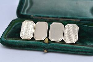 �y���������z�����Y�A�N�Z�T��?�@�r���e�[�W�X�^�[�����O�V���o�[�A�[���f�R�f�U�C���J�t�����N�Xvintage sterling silver cufflinks with an art deco design g113