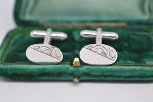 �y���������z�����Y�A�N�Z�T��?�@�r���e�[�W�X�^�[�����O�V���o�[�A�[���f�R�f�U�C���J�t�����N�Xvintage sterling silver cufflinks with an art deco design b539