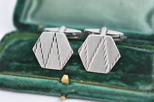 �y���������z�����Y�A�N�Z�T��?�@�r���e�[�W�X�^�[�����O�V���o�[�A�[���f�R�f�U�C���J�t�����N�Xvintage sterling silver cufflinks with an art deco design g90