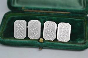 �y���������z�����Y�A�N�Z�T��?�@�r���e�[�W�X�^�[�����O�V���o�[�A�[���f�R�f�U�C���J�t�����N�Xvintage sterling silver cufflinks with an art deco design b710