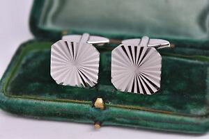 �y���������z�����Y�A�N�Z�T��?�@�r���e�[�W�X�^�[�����O�V���o�[�A�[���f�R�f�U�C���J�t�����N�Xvintage sterling silver cufflinks with an art deco design g134