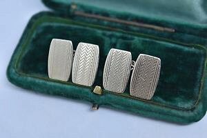 yzYANZT?@re[WX^[OVo[A[fRfUCJtNXvintage sterling silver cufflinks with an art deco design g167