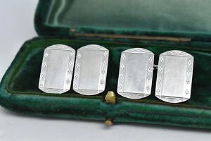 yzYANZT?@re[WX^[OVo[A[fRfUCJtNXvintage sterling silver cufflinks with an art deco design g111