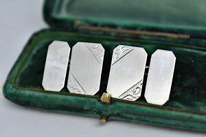 �y���������z�����Y�A�N�Z�T��?�@�r���e�[�W�X�^�[�����O�V���o�[�A�[���f�R�f�U�C���J�t�����N�Xvintage sterling silver cufflinks with an art deco design g221