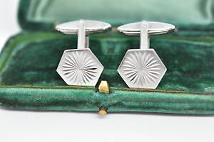 �y���������z�����Y�A�N�Z�T��?�@�r���e�[�W�X�^�[�����O�V���o�[�A�[���f�R�f�U�C���J�t�����N�Xvintage sterling silver cufflinks with an art deco design g81