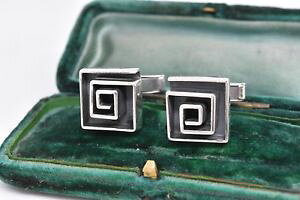 �y���������z�����Y�A�N�Z�T��?�@�r���e�[�W�X�^�[�����O�V���o�[�A�[���f�R�f�U�C���J�t�����N�Xvintage sterling silver cufflinks with an art deco design g127